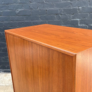 Mid-Century Danish Modern Teak Highboy Bachelors Dresser, c.1950’s