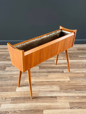 Danish Modern Sculpted Teak Planter Stand, c.1960’s