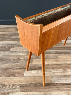 Danish Modern Sculpted Teak Planter Stand, c.1960’s
