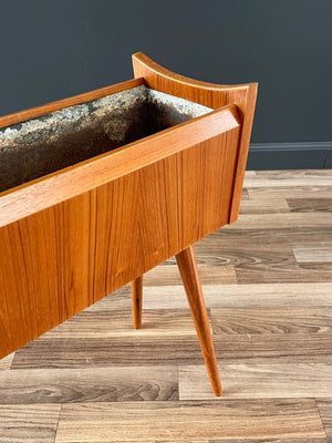 Danish Modern Sculpted Teak Planter Stand, c.1960’s