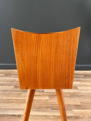 Danish Modern Sculpted Teak Planter Stand, c.1960’s