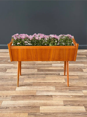 Danish Modern Sculpted Teak Planter Stand, c.1960’s