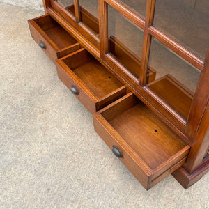 American Antique Mission Carved Display Bookcase Shelf, c.1980’s