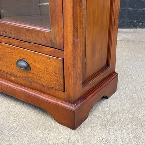 American Antique Mission Carved Display Bookcase Shelf, c.1980’s