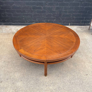 Mid-Century Modern Walnut around Coffee Table by Henderson Heritage, c.1960’s