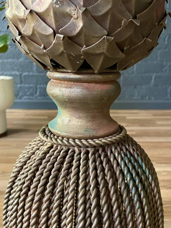 Iron & Marble Tassel Style Side Table