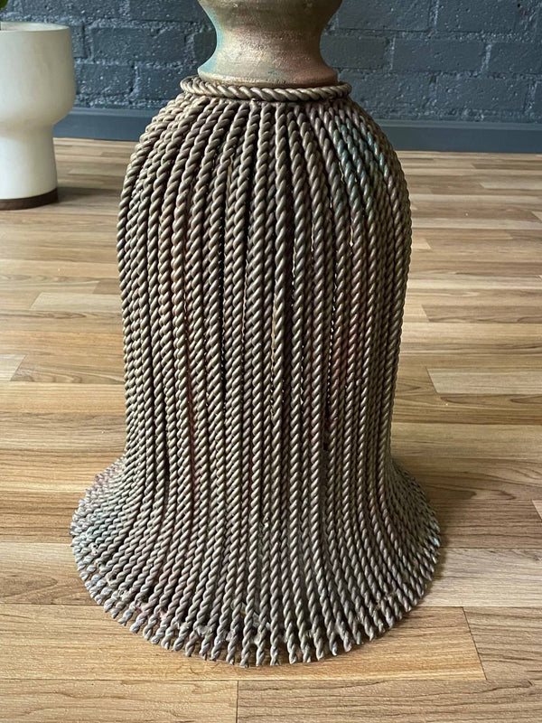 Iron & Marble Tassel Style Side Table