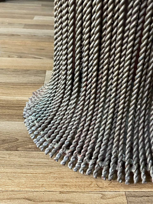 Iron & Marble Tassel Style Side Table