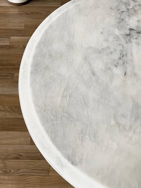 Iron & Marble Tassel Style Side Table