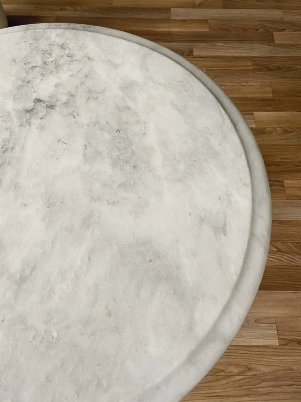 Iron & Marble Tassel Style Side Table