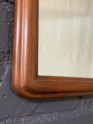 Mid-Century Modern Sculpted Walnut Mirror, c.1960’s