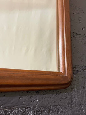 Mid-Century Modern Sculpted Walnut Mirror, c.1960’s
