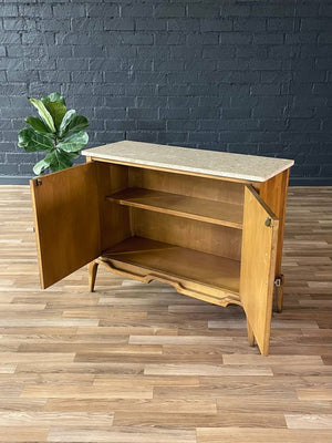 Mid-Century Modern Credenza with Stone Top, c.1960’s