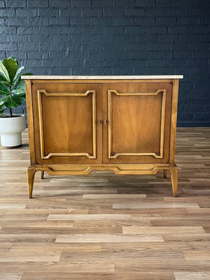 Mid-Century Modern Credenza with Stone Top, c.1960’s