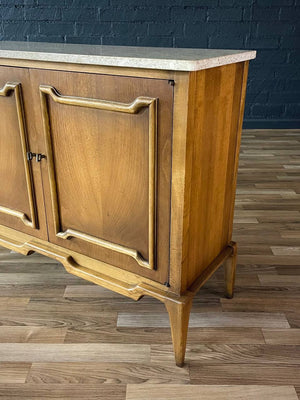 Mid-Century Modern Credenza with Stone Top, c.1960’s