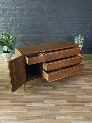 Mid-Century Modern “Rhythm” Cane & Walnut Credenza, c.1960’s