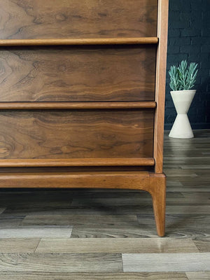 Mid-Century Modern “Rhythm” Cane & Walnut Credenza, c.1960’s