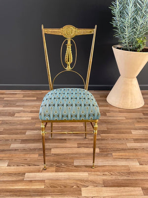 Italian Chiavari Brass Accent Chair, c.1950’s