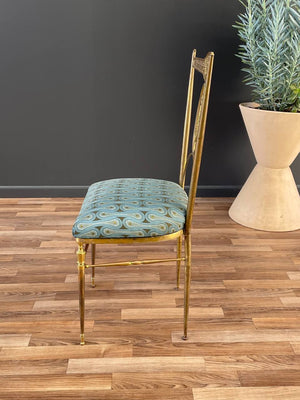 Italian Chiavari Brass Accent Chair, c.1950’s