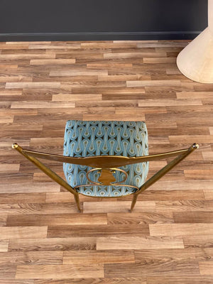 Italian Chiavari Brass Accent Chair, c.1950’s