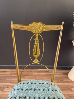 Italian Chiavari Brass Accent Chair, c.1950’s