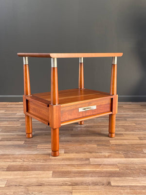 Mid-Century Modern Solid Cherry Side Table Willet Furniture