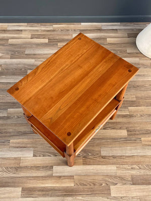 Mid-Century Modern Solid Cherry Side Table Willet Furniture