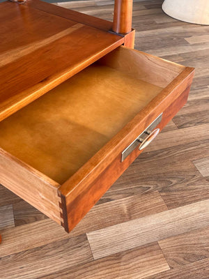 Mid-Century Modern Solid Cherry Side Table Willet Furniture