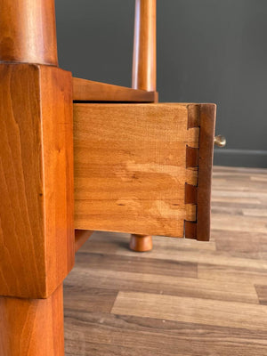 Mid-Century Modern Solid Cherry Side Table Willet Furniture
