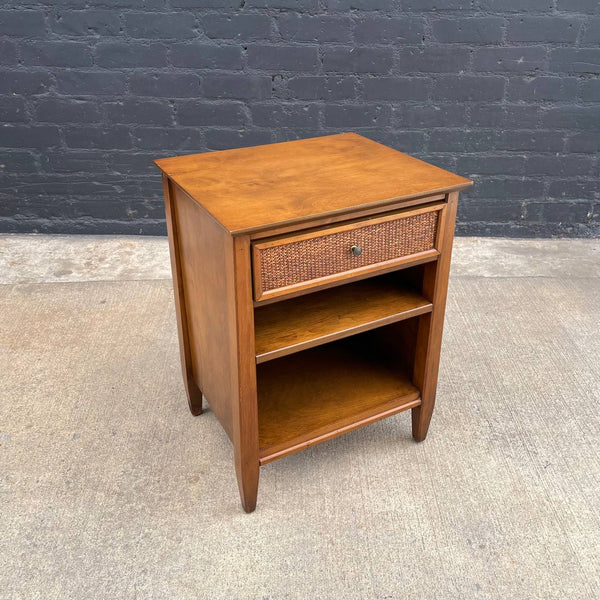 Mid-Century Modern Sculpted Walnut Night Stand, c.1960’s