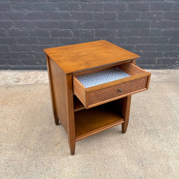 Mid-Century Modern Sculpted Walnut Night Stand, c.1960’s