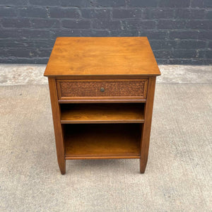 Mid-Century Modern Sculpted Walnut Night Stand, c.1960’s