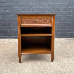 Mid-Century Modern Sculpted Walnut Night Stand, c.1960’s