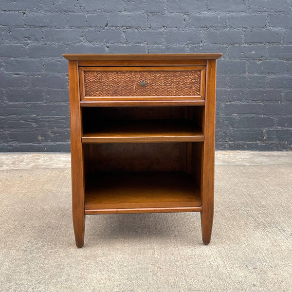 Mid-Century Modern Sculpted Walnut Night Stand, c.1960’s