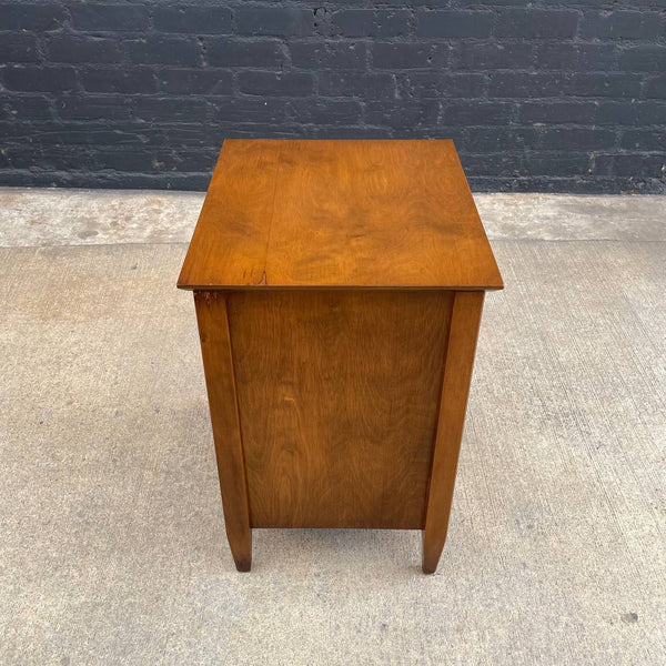 Mid-Century Modern Sculpted Walnut Night Stand, c.1960’s