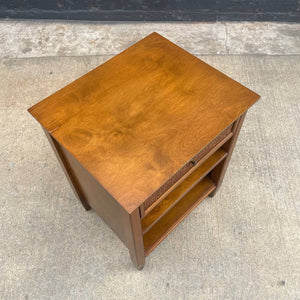 Mid-Century Modern Sculpted Walnut Night Stand, c.1960’s