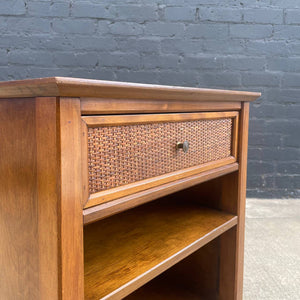 Mid-Century Modern Sculpted Walnut Night Stand, c.1960’s