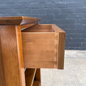 Mid-Century Modern Sculpted Walnut Night Stand, c.1960’s