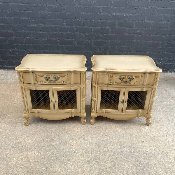 Pair of Vintage French Provincial Style Regency Night Stands, c.1960’s