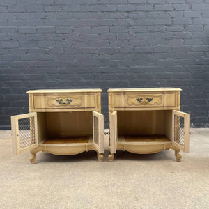 Pair of Vintage French Provincial Style Regency Night Stands, c.1960’s