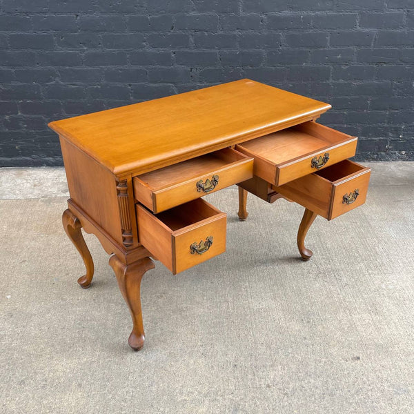 Vintage Maple Chippendale Writing Desk, c.1960’s