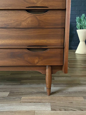 Mid-Century Modern Walnut Highboy Dresser by Hooker, c.1960’s