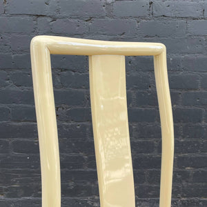 Set of 6 Mid-Century Modern Lacquered & Cane Dining Chairs, c.1970’s