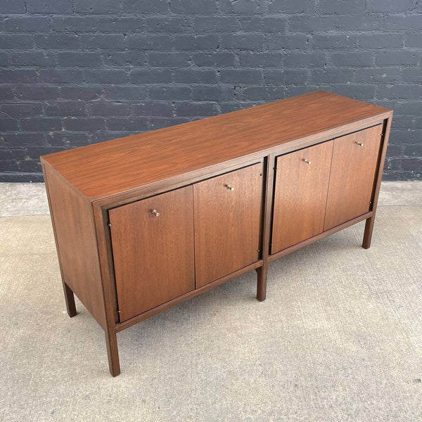 Mid-Century Modern Walnut Credenza with Drawers, c.1960’s