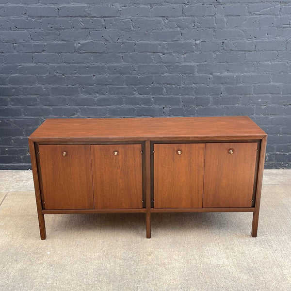 Mid-Century Modern Walnut Credenza with Drawers, c.1960’s