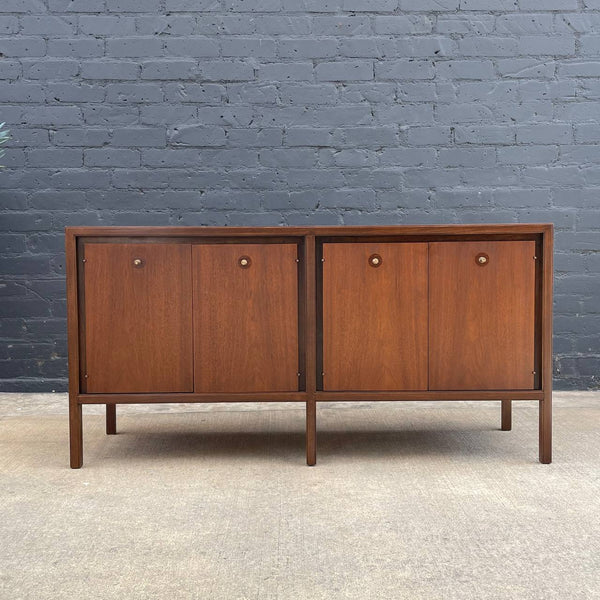 Mid-Century Modern Walnut Credenza with Drawers, c.1960’s