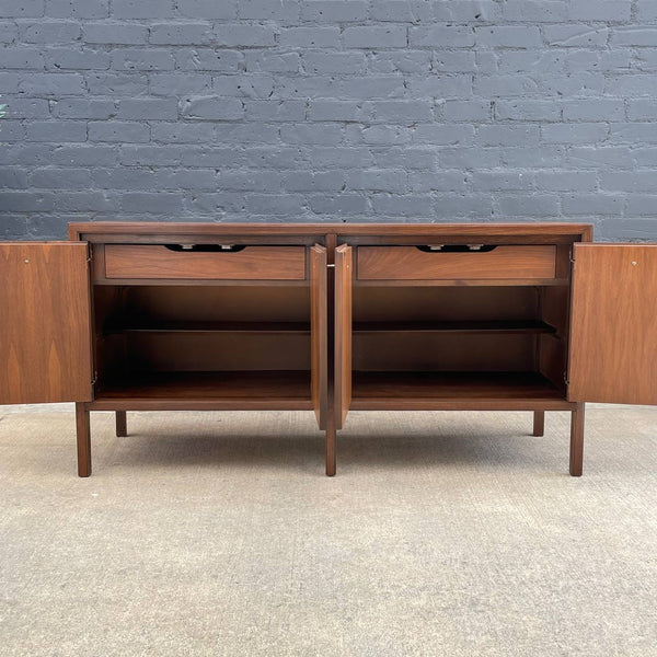 Mid-Century Modern Walnut Credenza with Drawers, c.1960’s