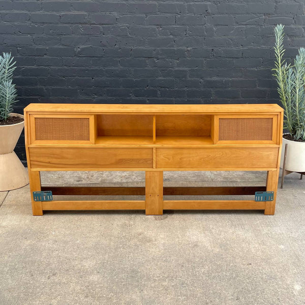 Mid-Century Modern King Size Bed Frame by Russel Wright for Conant Ball, c.1960’s