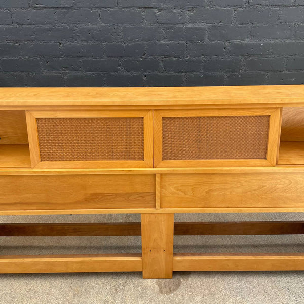 Mid-Century Modern King Size Bed Frame by Russel Wright for Conant Ball, c.1960’s