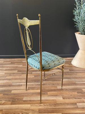 Italian Chiavari Brass Accent Chair, c.1950’s